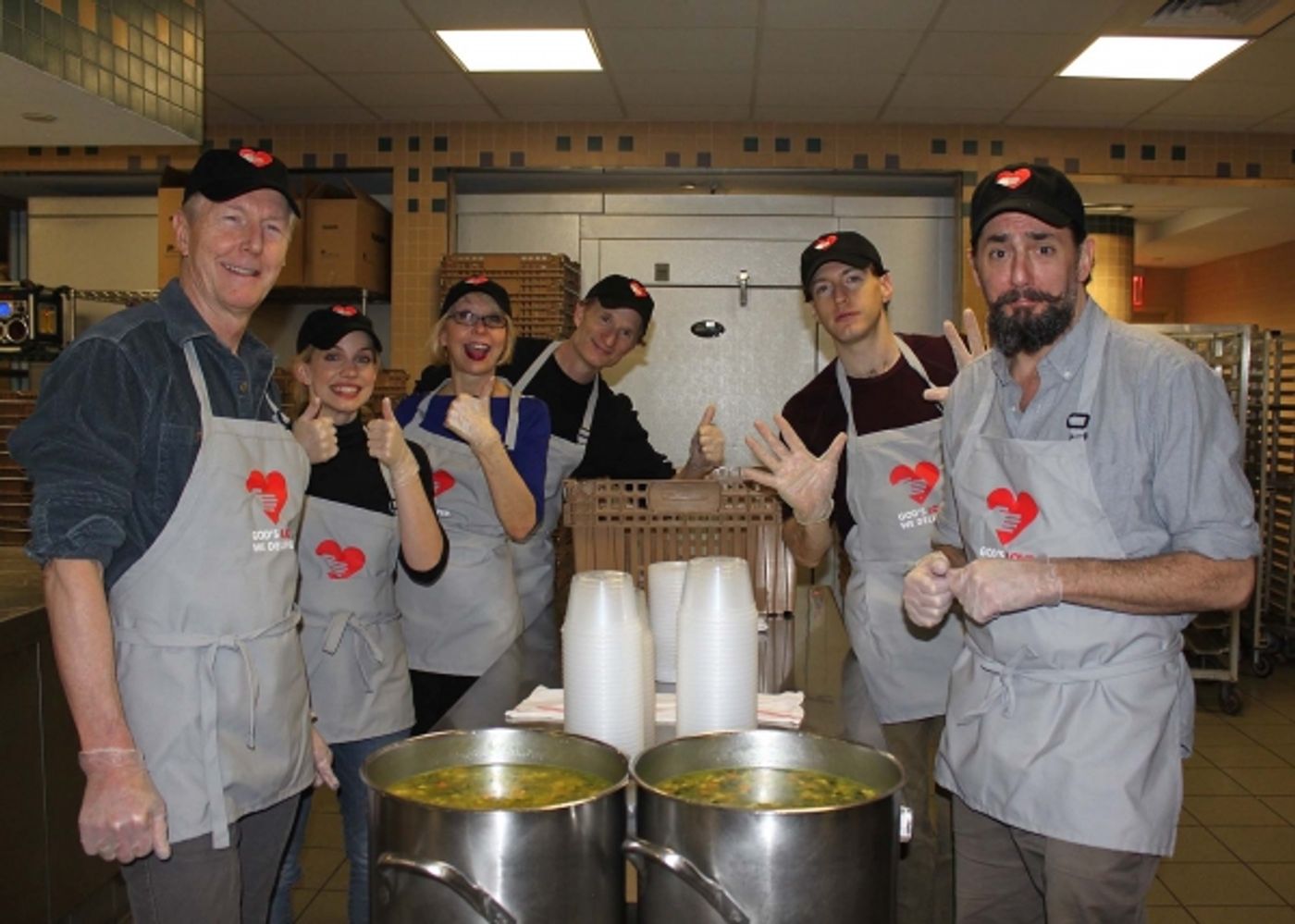 Photo Flash: YOU CAN'T TAKE IT WITH YOU Cast Lends a Helping Hand at God's Love We Deliver  Image