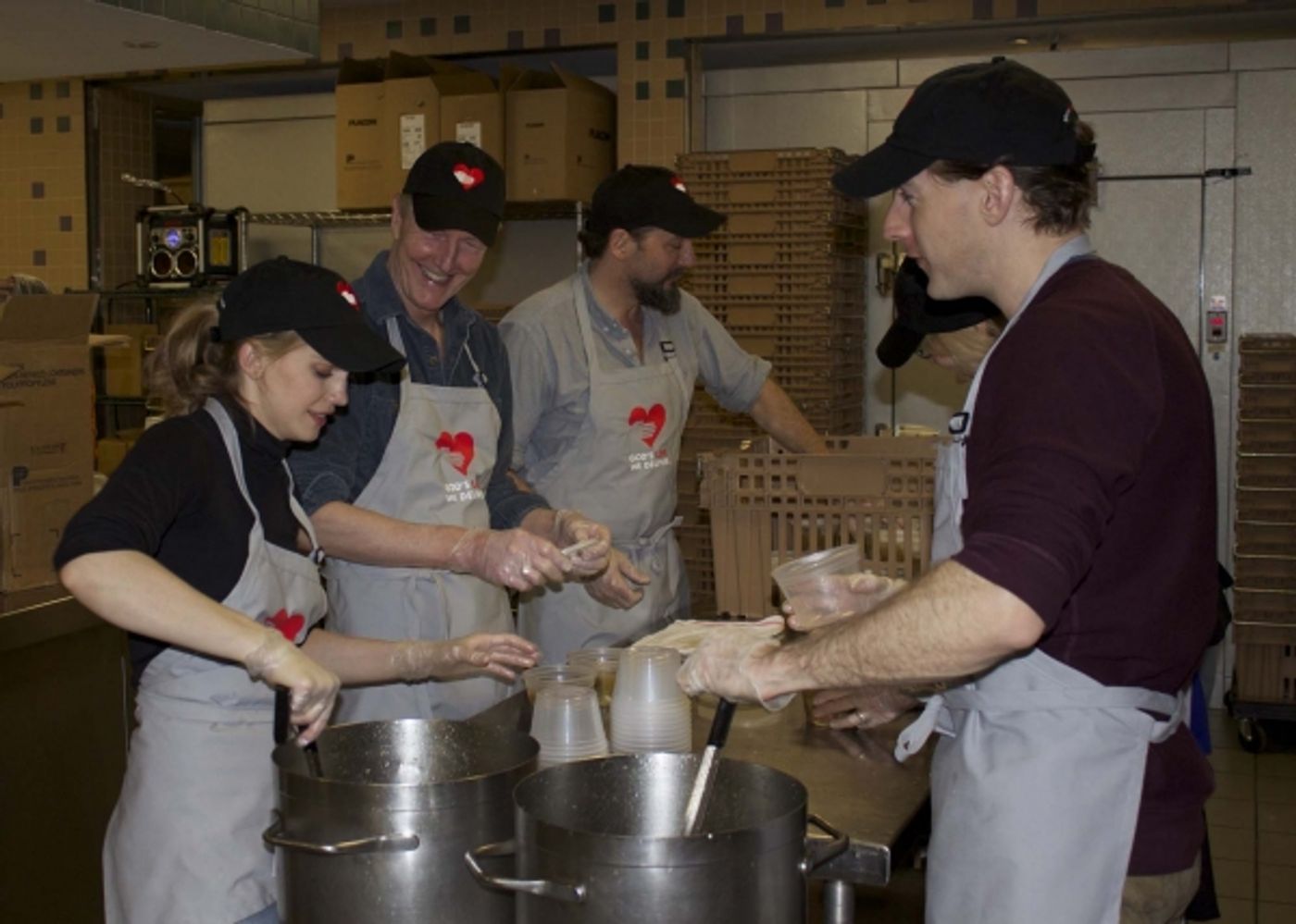 Photo Flash: YOU CAN'T TAKE IT WITH YOU Cast Lends a Helping Hand at God's Love We Deliver  Image