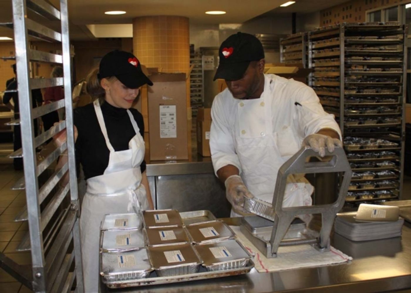 Photo Flash: YOU CAN'T TAKE IT WITH YOU Cast Lends a Helping Hand at God's Love We Deliver  Image