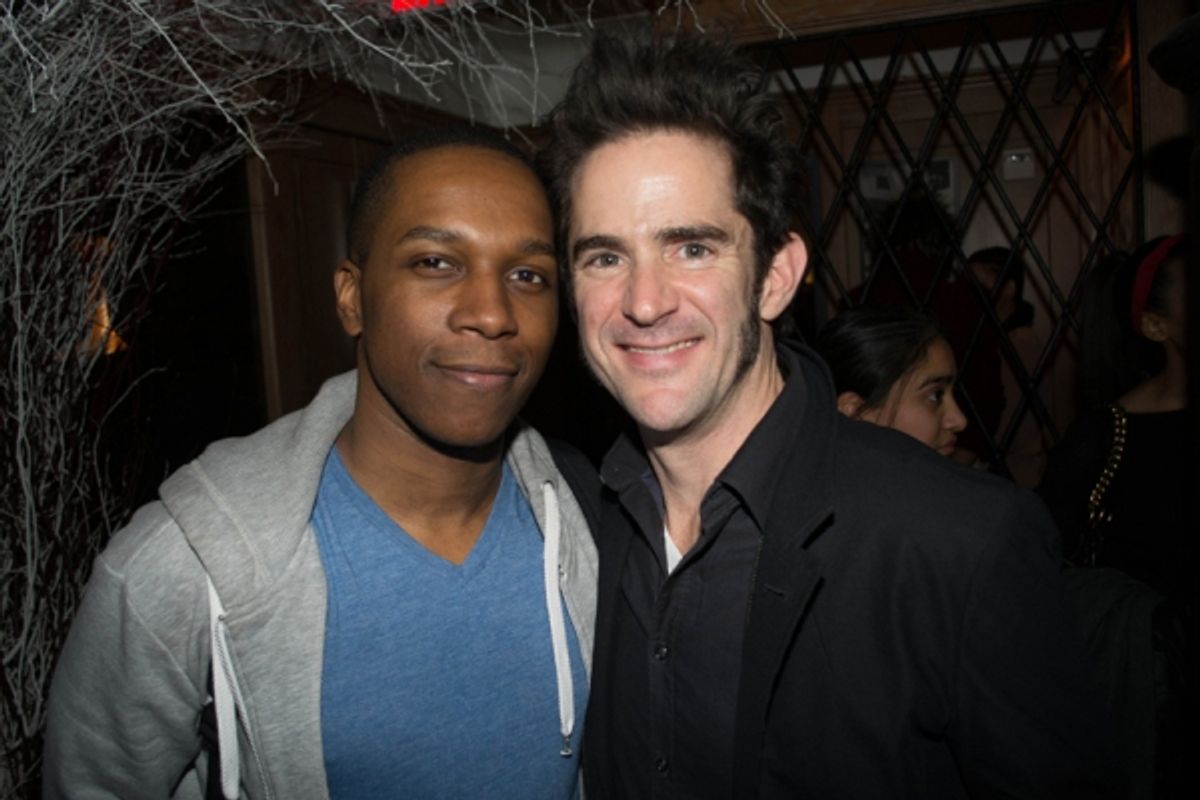 HAMILTON cast members Leslie Odom Jr and choreographer Andy Blankenbuehler at 