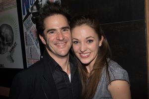 HAMILTON choreographer Andy Blankenbuehler and Laura Osnes Photo