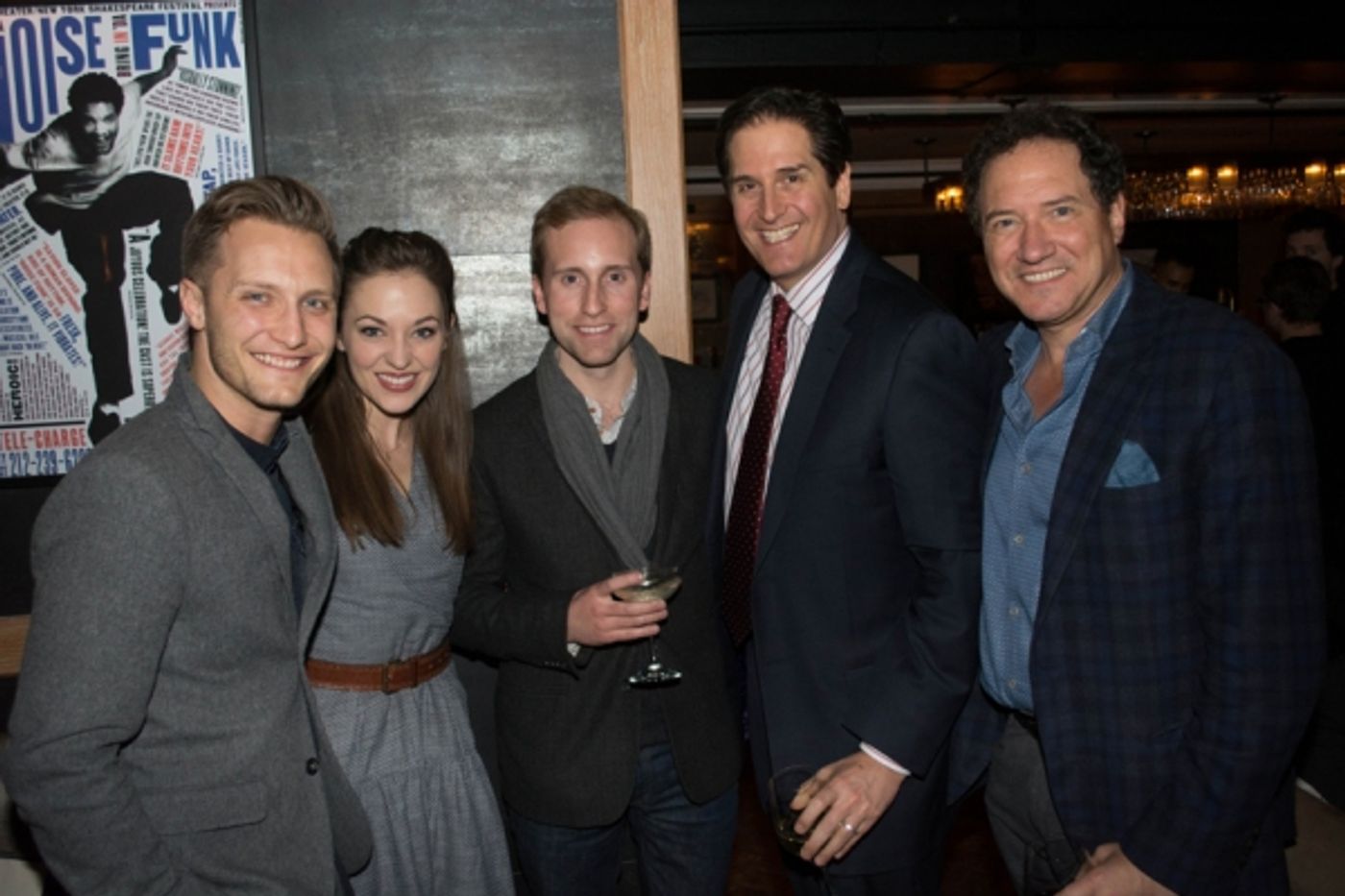 Photo Flash: HAMILTON Celebrates First Preview at the Public with Lin-Manuel Miranda, Laura Osnes, Brian d'Arcy James and More  Image