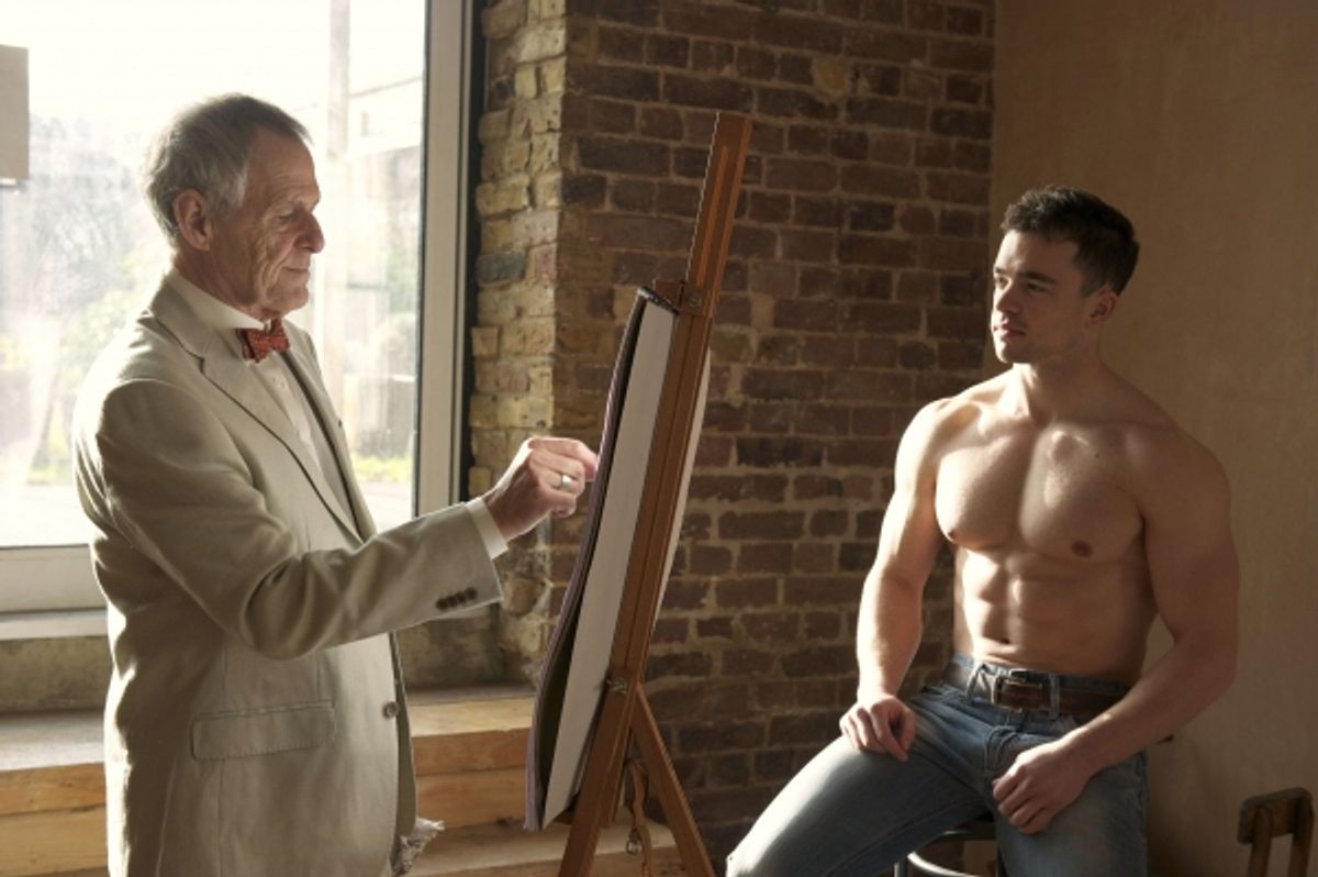 Ian Gelder as James Whale and Will Austin as Gardener Clayton Boone at 