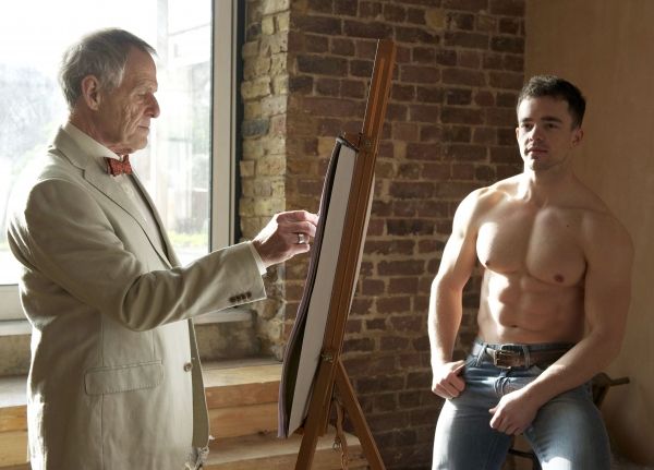 Ian Gelder as James Whale and Will Austin as Gardener Clayton Boone Photo