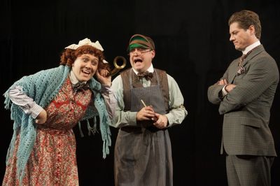 Stanley Bahorek, Michael Glenn and Gregory Wooddell as Sherlock Holmes Photo