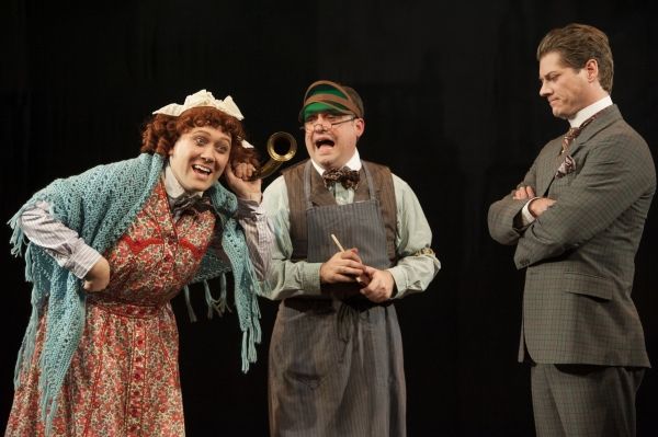 Stanley Bahorek, Michael Glenn and Gregory Wooddell as Sherlock Holmes Photo