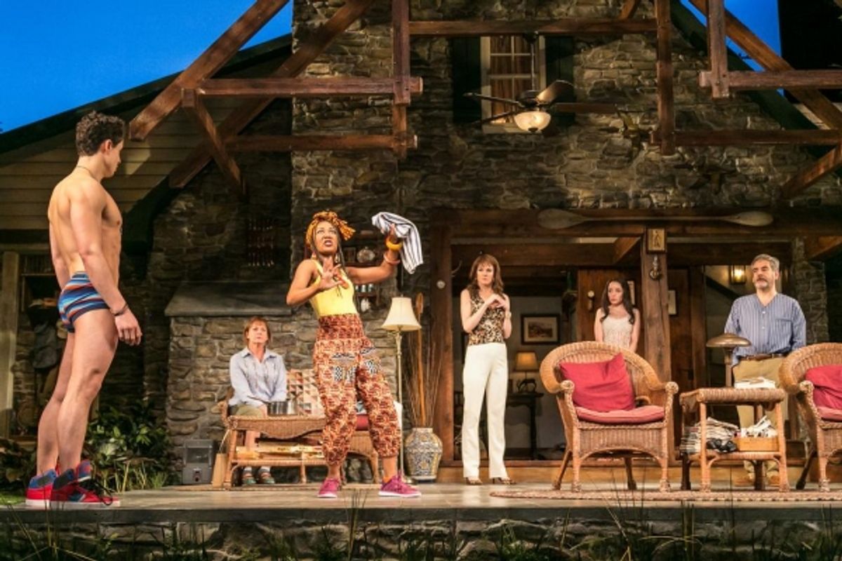 Philippe Bowgen (Spike), Michele Pawk (Sonia), Gina Daniels (Cassandra), Carolyn McCormick (Masha), Jamie Ann Romero (Nina) and Mark Nelson (Vanya) at 