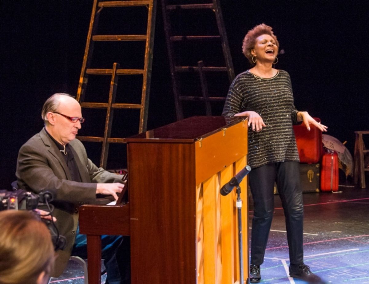 Broadway star Leslie Uggams provided coaching and advice to Wright State students and sang several songs as a visiting artist of the Musical Theatre Initiative. at 