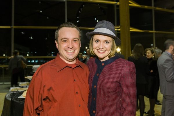 Cast members Michael Glenn and Jane Pfitsch  Photo