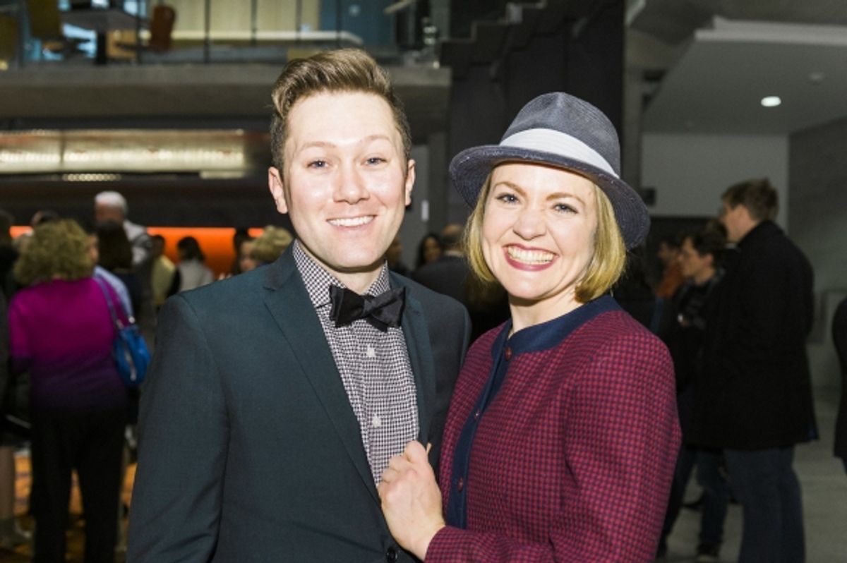 Cast members Stanley Bahorek and Jane Pfitsch  at 