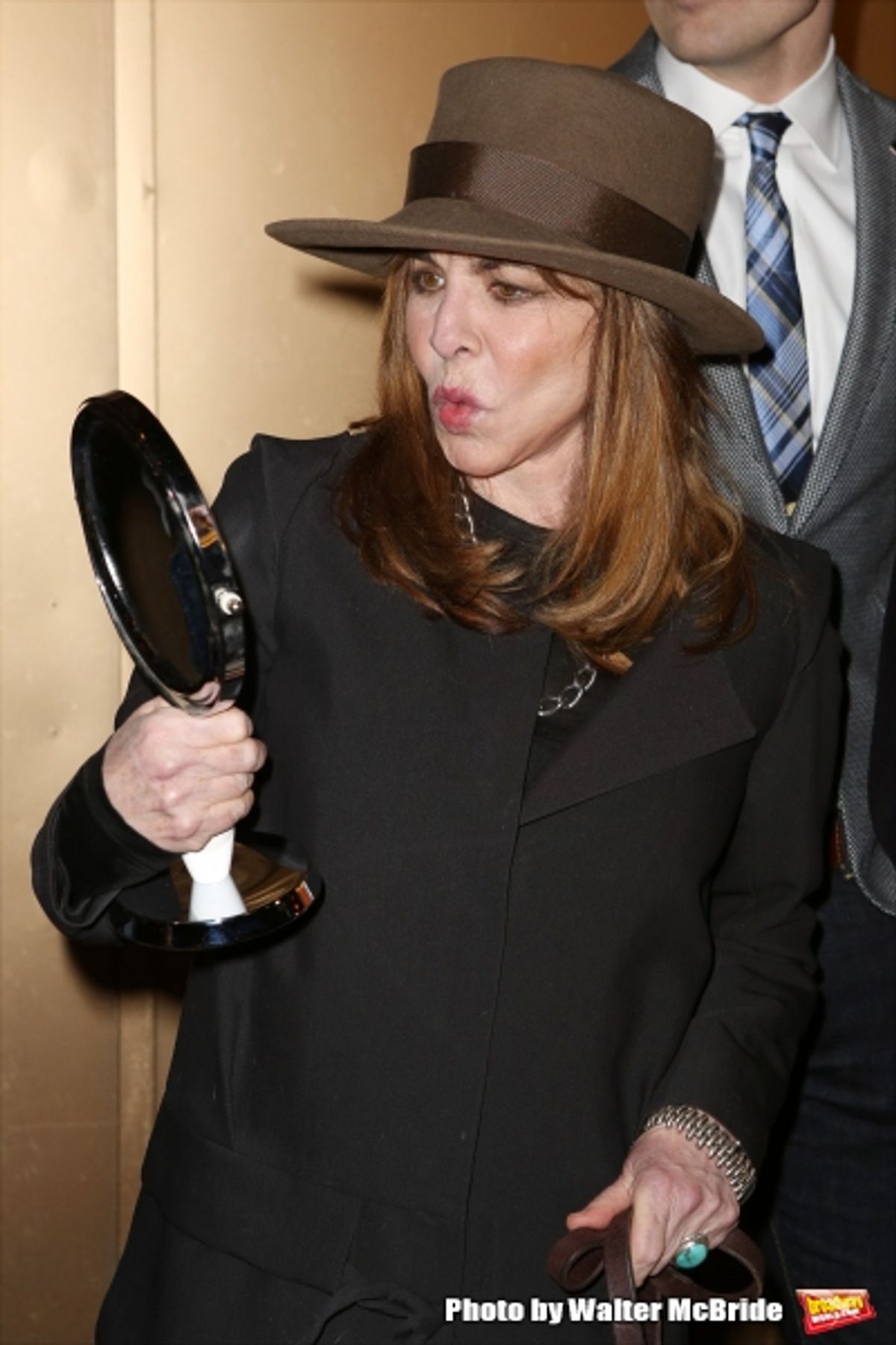 Stockard Channing, with her mirror at 