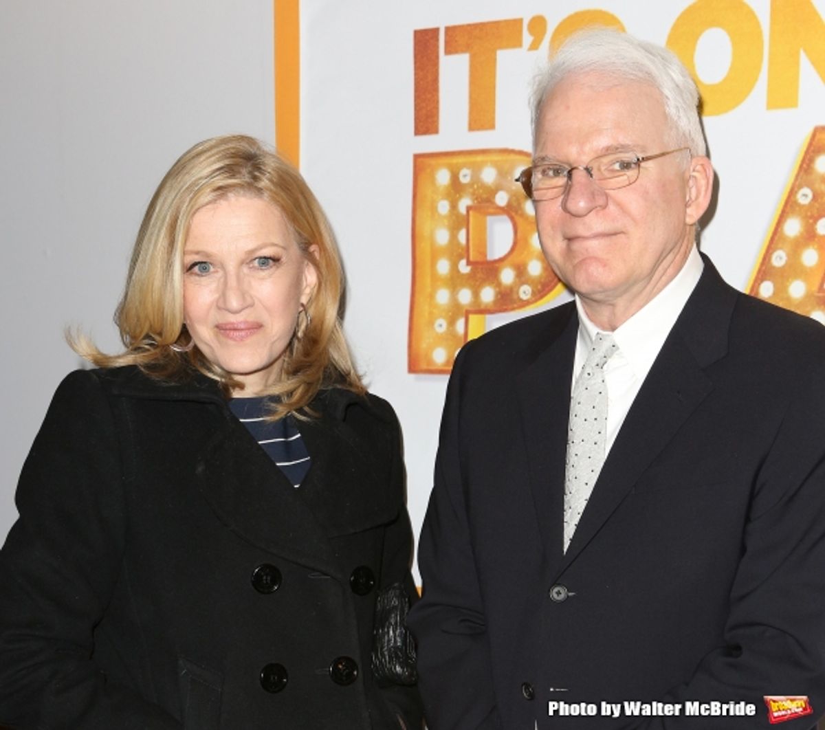 Diane Sawyer and Steve Martin at 