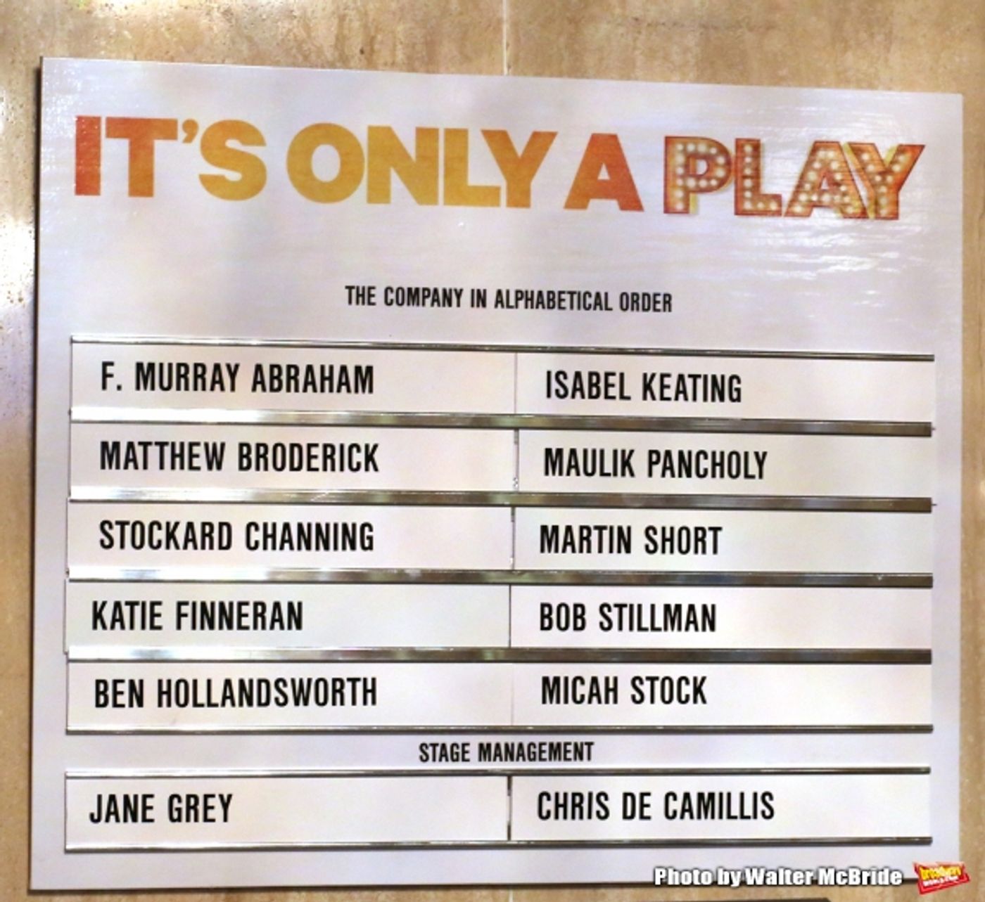 Photo Coverage: IT'S ONLY A PLAY Cast Takes Re-Opening Night Bows  Image