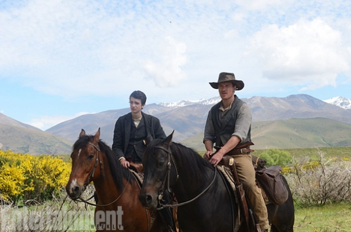 Kodi Smitt-McPhee and Michael Fassbender at 