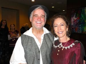 Gerald Maloy (playwright, director and Muff Potter) and Deborah Seidell (Mz. Harper) Photo