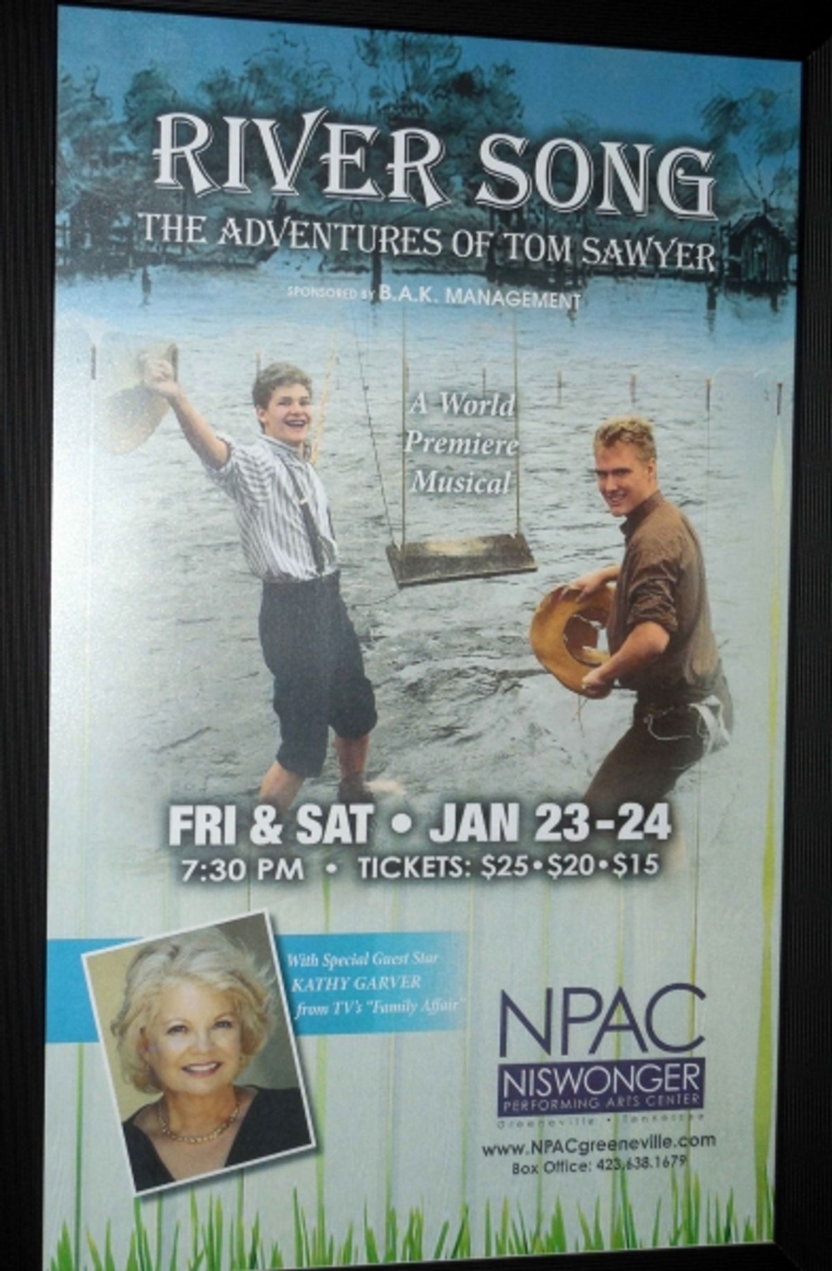 'River Song: The Adventures of Tom Sawyer' was suggested by composer Richard M. Sherman, who co-wrote the songs with his late brother, Robert, for the 1973 movie 'Tom Sawyer.' at 