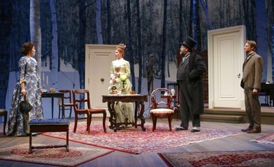 Marianna McClellan (Catherine Givings), Kate MacCluggage (Sabrina Daldry), Brian Kean Photo