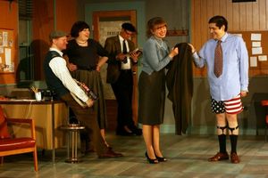 Steve Peebles (Brian), Hayley Rice (Carol), Wayne Temple (Milt), Callie Johnson (Hele Photo