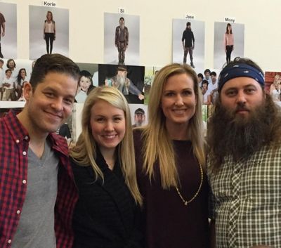 Willie Robertson, his wife Korie, and the actors playing them in THE DUCK COMMANDER F Photo