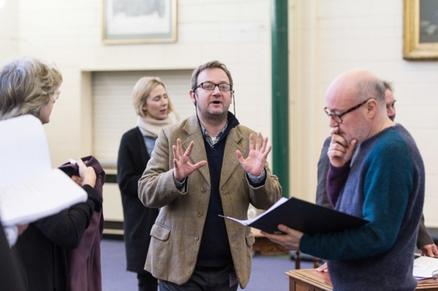 Photo Flash: In Rehearsal with James Dreyfus & More for UK Tour of HARVEY  Image