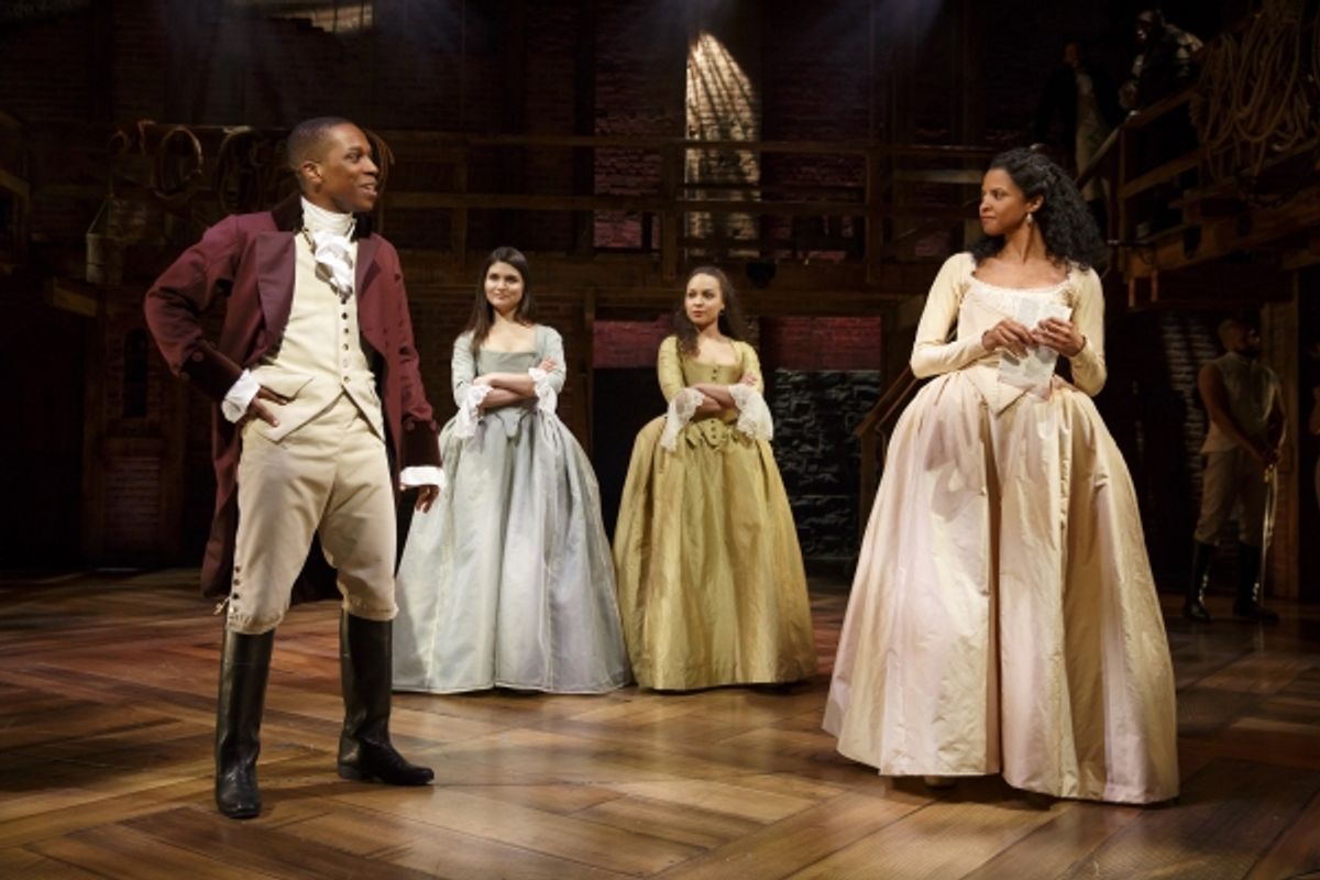 Leslie Odom Jr., Phillipa Soo, Jasmine Cephas Jones, and RenÃ©e Elise Goldsberry at 