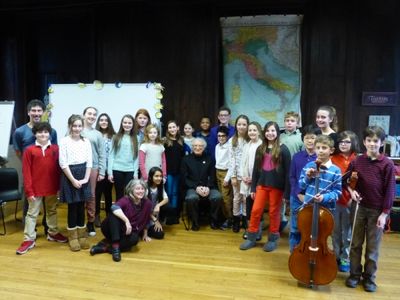Sheldon Harnick, Elisabeth Morrow School Faculty & Students Photo