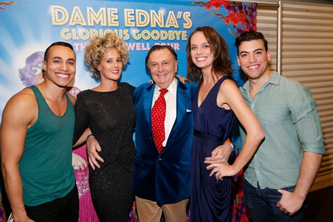 Photo Flash: Pierce Brosnan, Anjelica Huston, Michael Feinstein and More Celebrate Dame Edna's GLORIOUS GOODBYE Opening in L.A.  Image