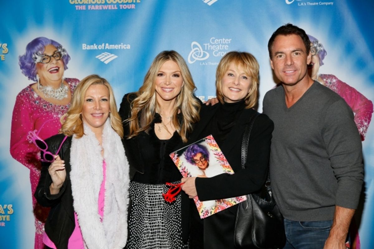 Television personalities Kym Douglas, Debbie Matenopoulos, Cristina Ferrare and Mark Steines at 