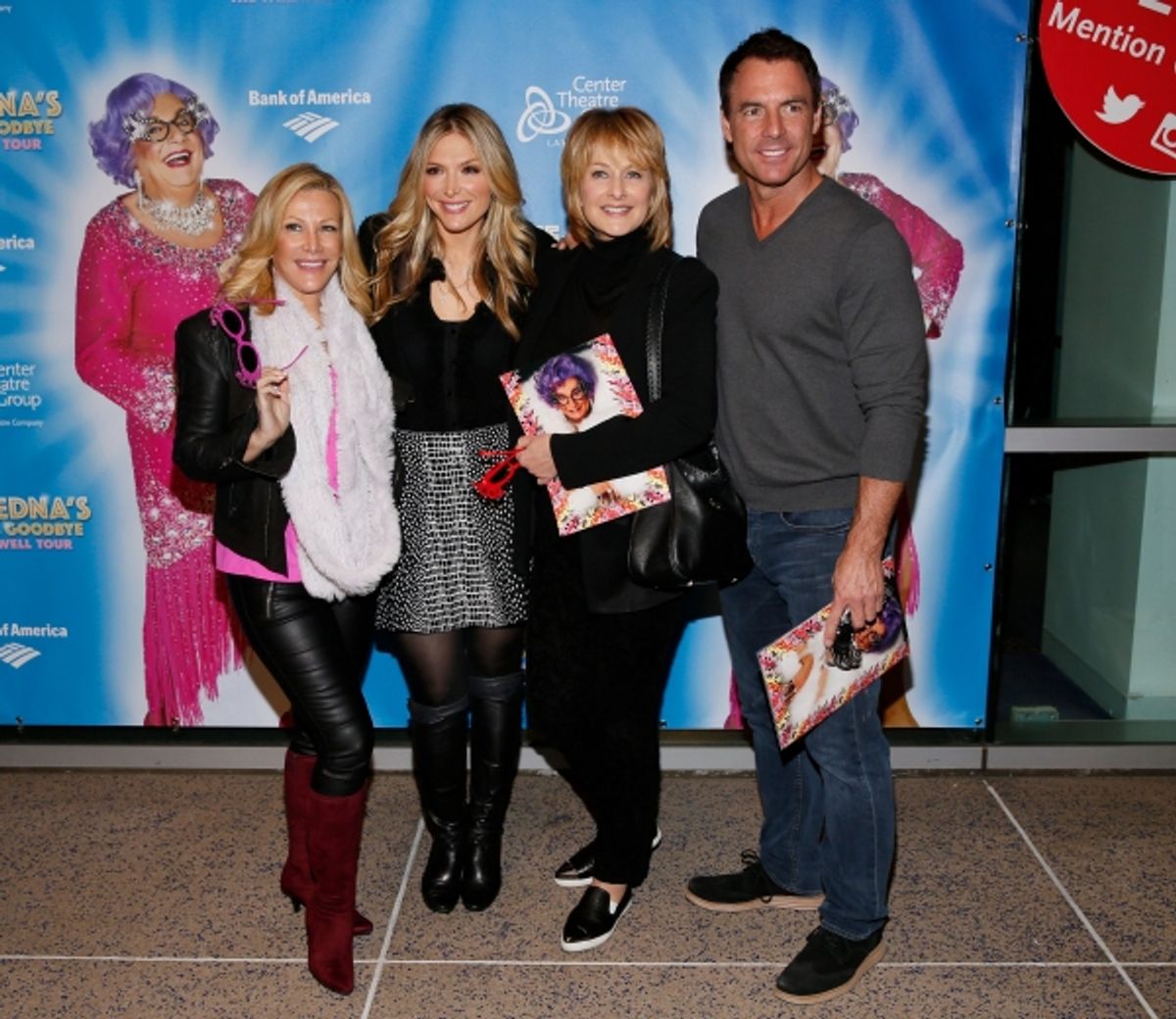 Television personalities Kym Douglas, Debbie Matenopoulos, Cristina Ferrare and Mark Steines at 