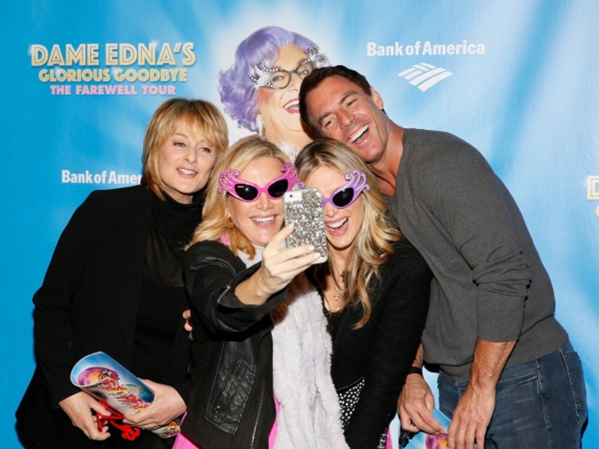 Television personalities Cristina Ferrare, Kym Douglas, Debbie Matenopoulos and Mark Steines  at 
