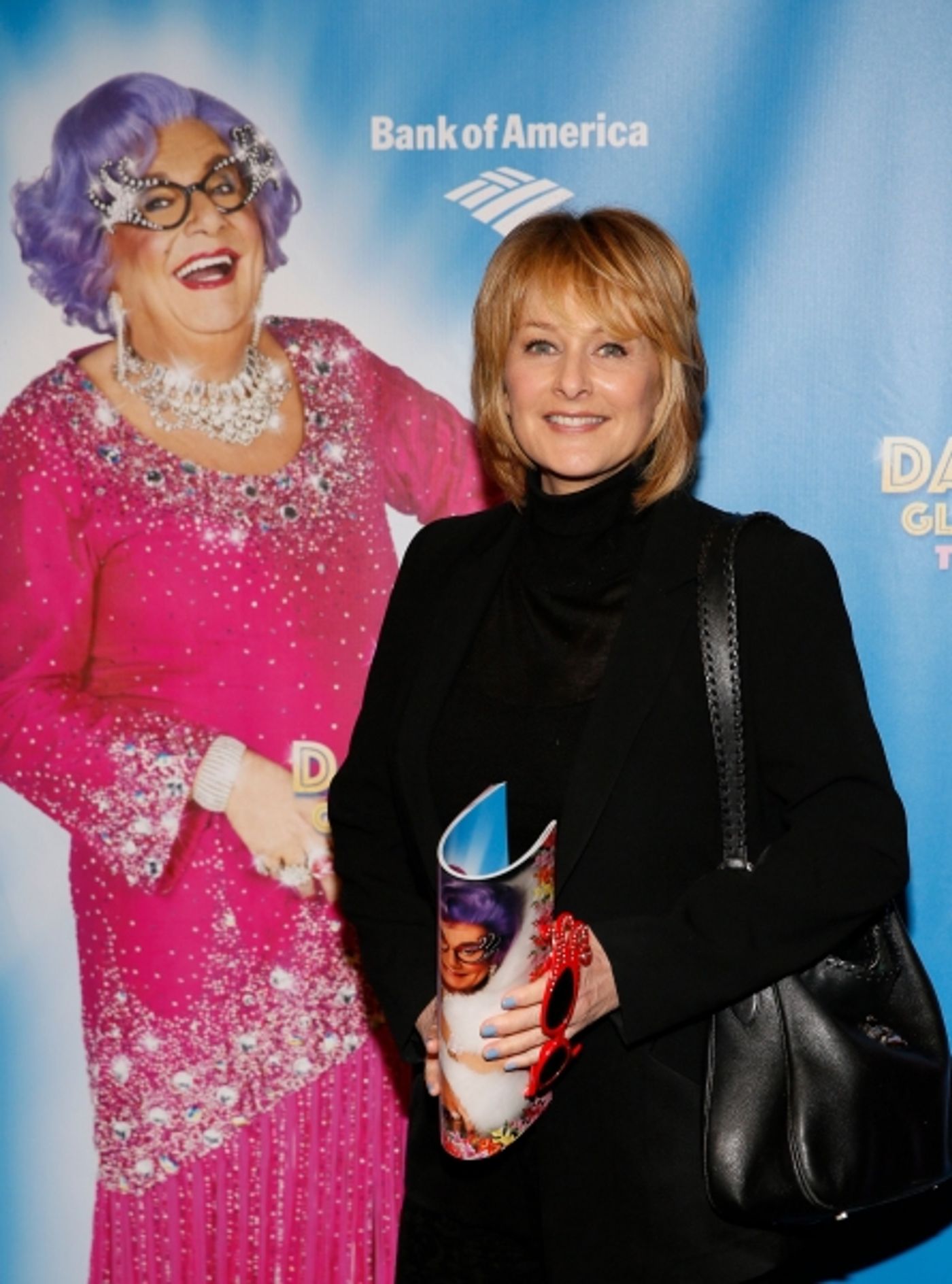 Photo Flash: Pierce Brosnan, Anjelica Huston, Michael Feinstein and More Celebrate Dame Edna's GLORIOUS GOODBYE Opening in L.A.  Image