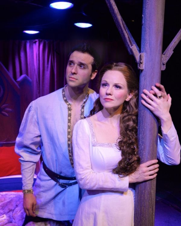 Jeremiah James as Lancelot du Loc, and Jennifer Hope Wills as Queen Guenevere Photo