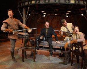 Billy Hepfinger as Sir Lionel, Jordan Wolfe as Mordred, Michael Glavan as Sir Sagramo Photo