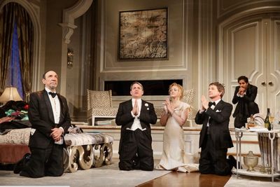 F. Murray Abraham, Martin Short, Matthew Broderick, Katie Finneran, Maulik Pancholy Photo