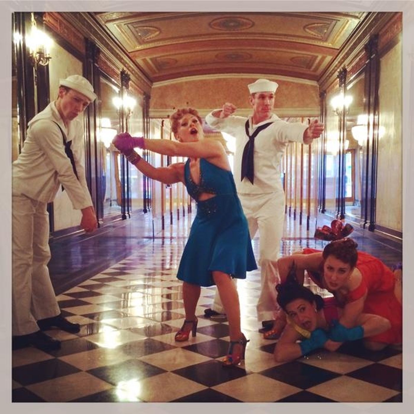 Photo Flash: Saturday Intermission Pics - January 31 - Broadway Looks Forward to the Super Bowl, and More!  Image