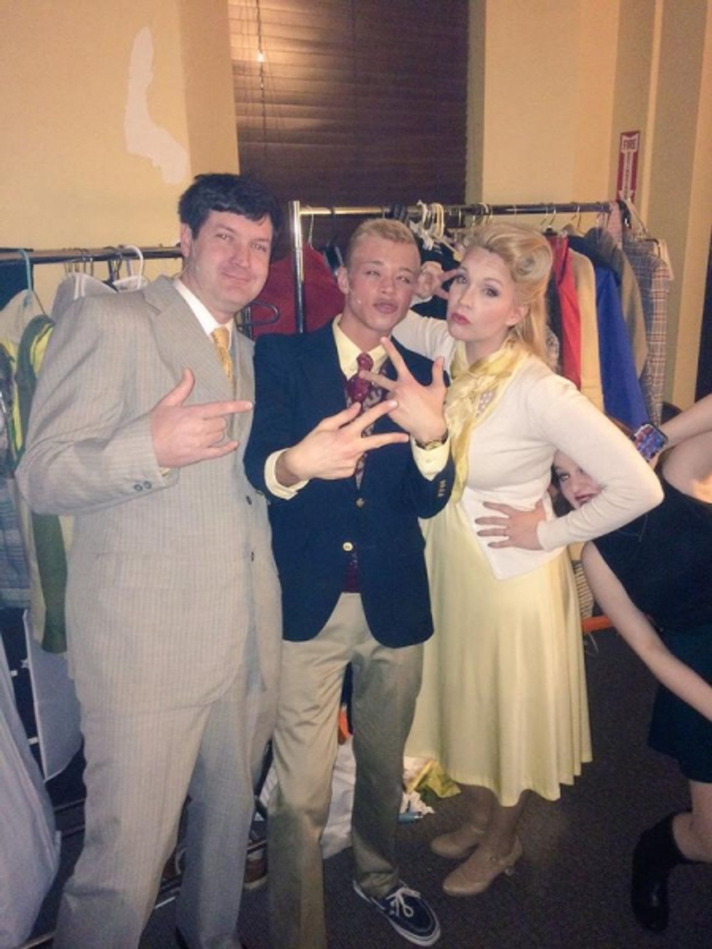 Photo Flash: Saturday Intermission Pics - Jan. 31 Part 2 - ON THE TOWN Ladies Bundle Up Backstage, and More! Photo Flash: Saturday Intermission Pics - Jan. 31 Part 2 - ON THE TOWN Ladies Bundle Up Backstage, and More! Image