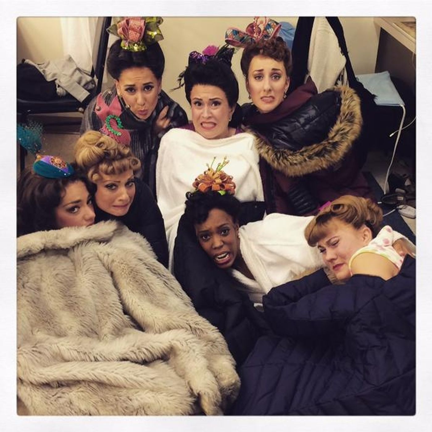 Photo Flash: Saturday Intermission Pics - Jan. 31 Part 2 - ON THE TOWN Ladies Bundle Up Backstage, and More! Photo Flash: Saturday Intermission Pics - Jan. 31 Part 2 - ON THE TOWN Ladies Bundle Up Backstage, and More! Image