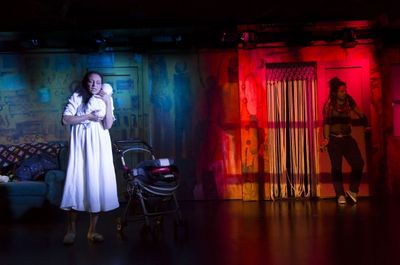 Carra Patterson (Sula) and Chris Myers (Vishal) Photo