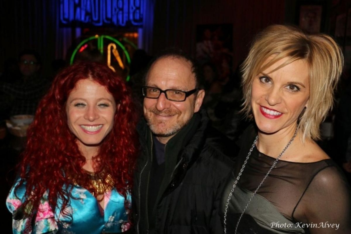 Nina Storey, Lonny Price and Jenn Colella at 