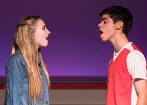 Charlotte Jones as Gabriella and James Borelli as Troy Photo