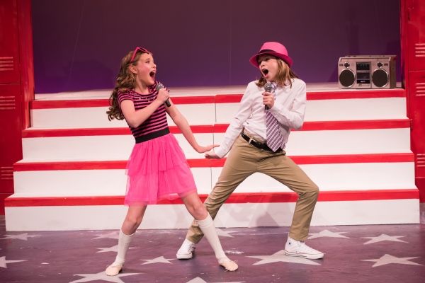 Victoria Rivard as Sharpay and Jack Richman as Ryan Photo