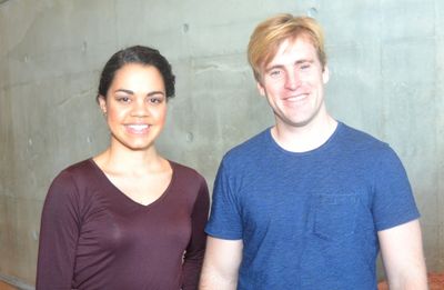 Cast members Kerry Warren and Harlan Work at the Meet & Greet for The Originalist at  Photo