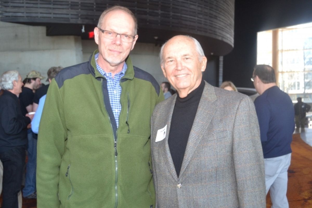 Executive Producer Edgar Dobie and board member John Derrick at the Meet & Greet for The Originalist at Arena Stage at the Mead Center for American Theater February 3, 2015. at 