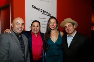 Cast members Herbert Siguenza, Ric Salinas, Sabina Zuniga Varela and Richard Montoya Photo