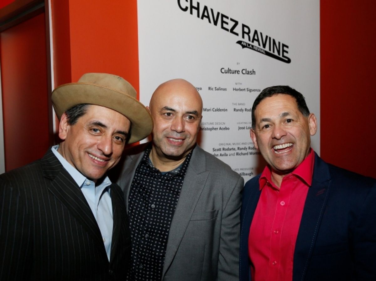 Culture Clash members Richard Montoya, Herbert Siguenza and Ric Salinas at 