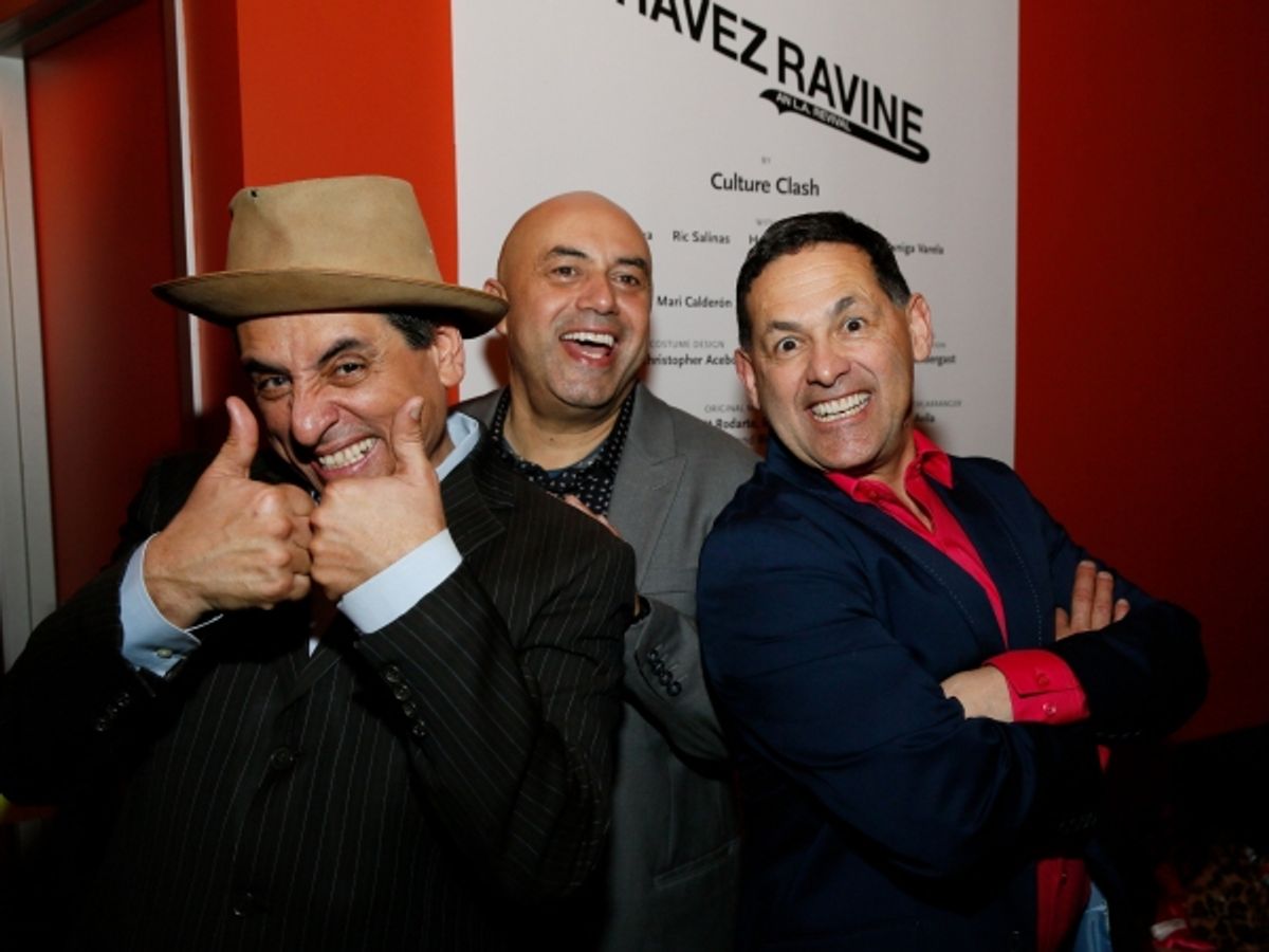 Culture Clash members Richard Montoya, Herbert Siguenza and Ric Salinas  at 
