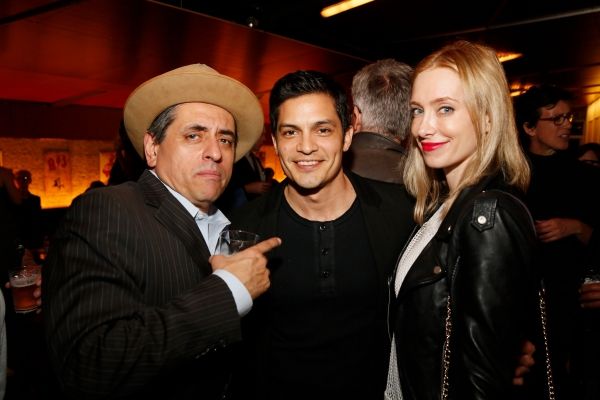 Cast member Richard Montoya, actor Nicholas Gonzalez and actress Kelsey Crane Photo