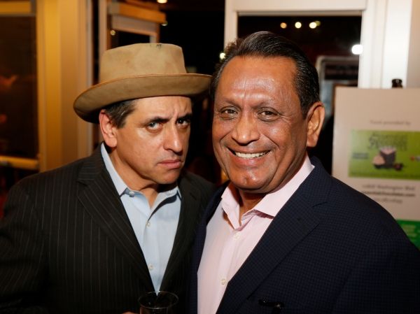 Cast member Richard Montoya and Los Angeles City Council Member Gilbert A. Cedillo Photo