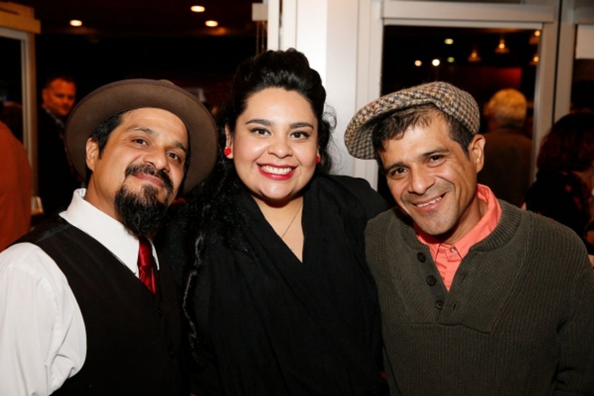 Band members Randy Rodarte, Vaneza Mari Calderon and Scott Rodarte at 