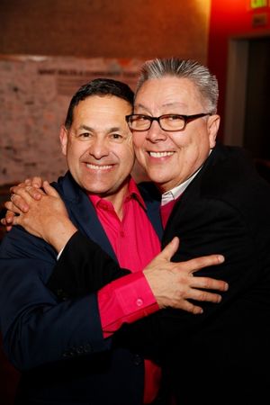 Cast member Ric Salinas and actor Dan Guerrero @ BroadwayWorld Cast member Ric Salinas and actor Dan Guerrero Photo